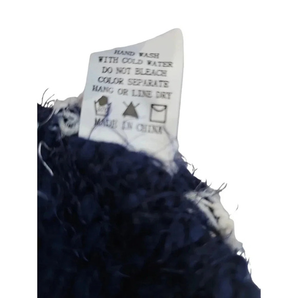 Altar'd State Eyelash Striped Sweater Navy White Size S/M - Picture 3 of 4